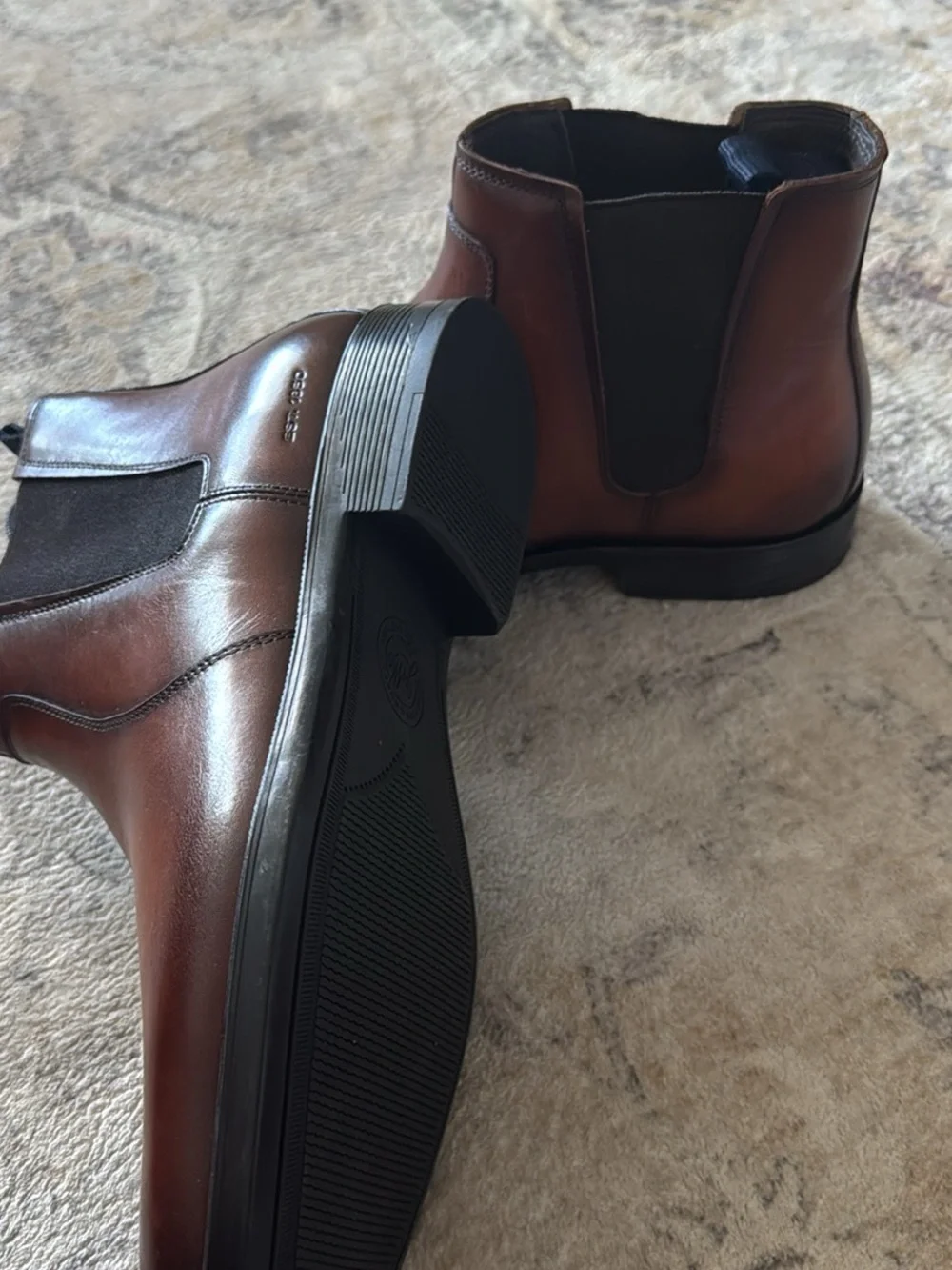 Johnston & Murphy Brown Leather Chelsea Boots